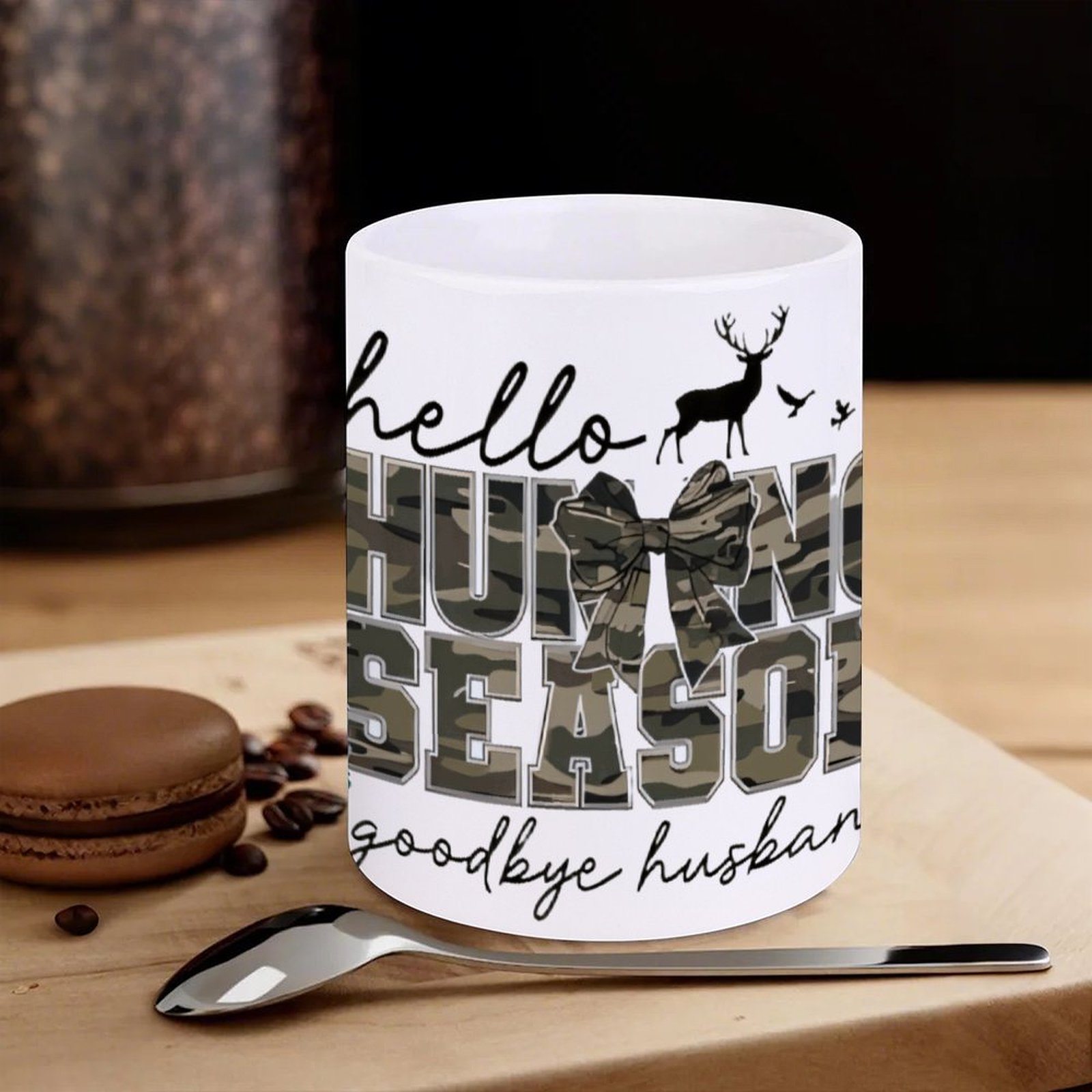 Hello Hunting Season Goodbye H - Sublimation Mug White incelemesi ve fiyatı